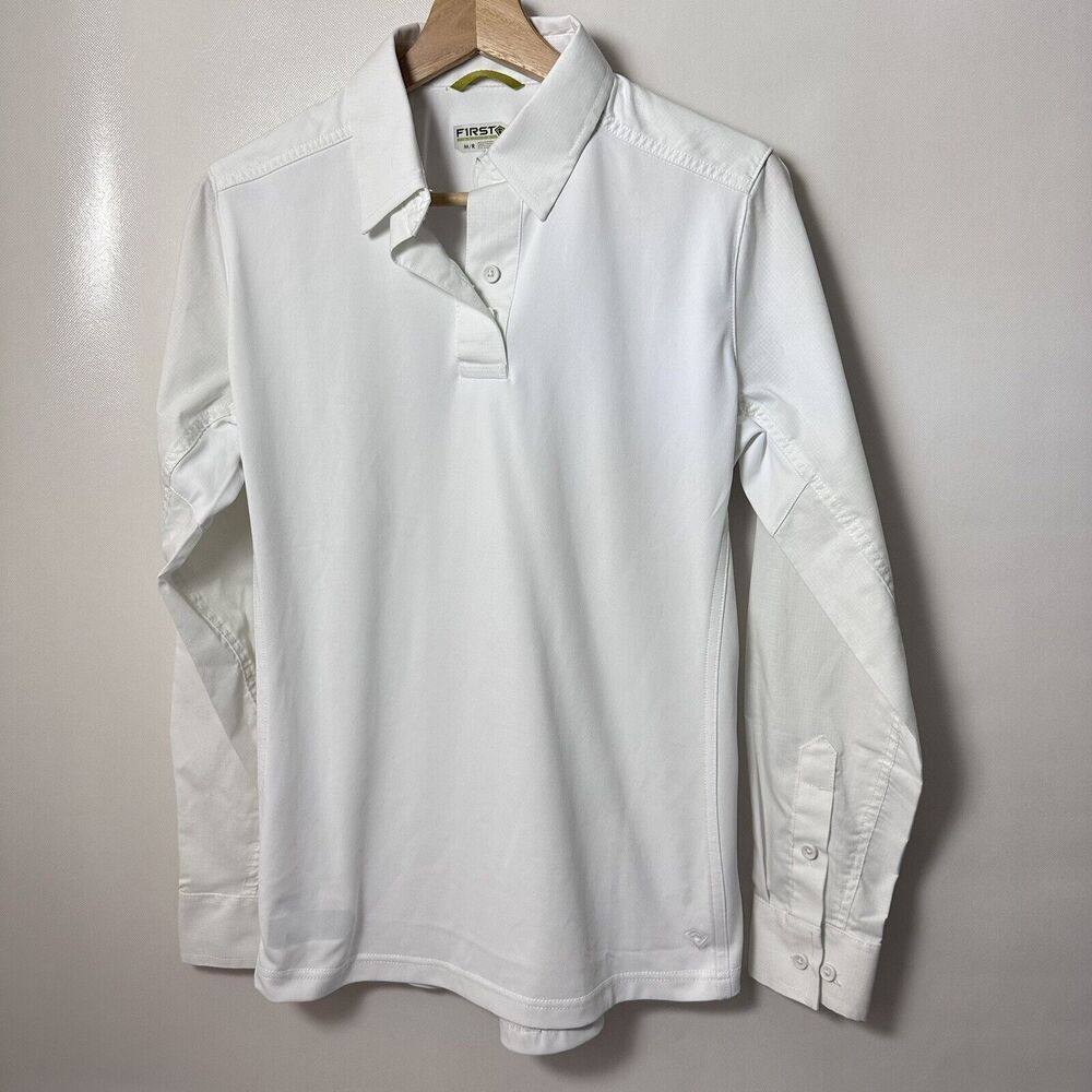 First Tactical Shirt V2 Pro Performance Long Sleeve White Military Medical M